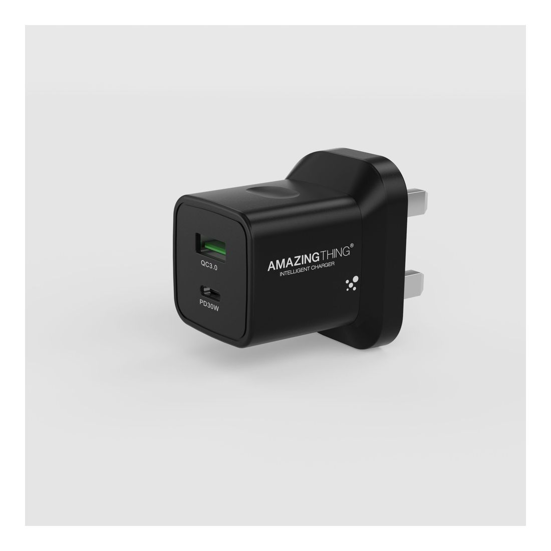 AmazingThing PD30W+QC 3.0 Speed Pro Charger Black