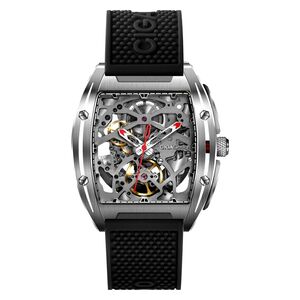 Ciga Design Z-Series Titanium Automatic Mechanical Skeleton Wrist Watch - Black