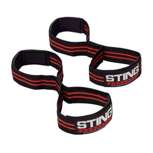 Sting HD Figure 8 Lifting Straps Black/Red Standard
