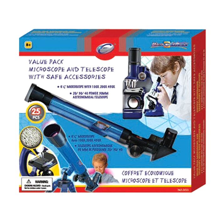 Eastcolight Value Pack Microscope And Telescope Set