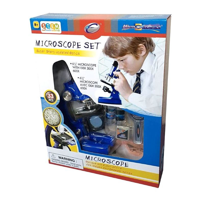 Eastcolight 100/300/600X Microscope Set (Set of 33)