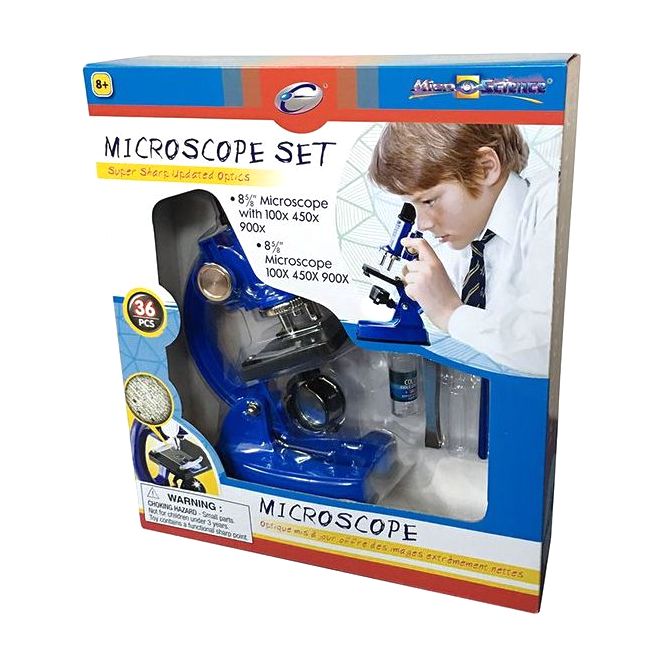 Eastcolight 100/450/900X Microscope Set (Set of 36)