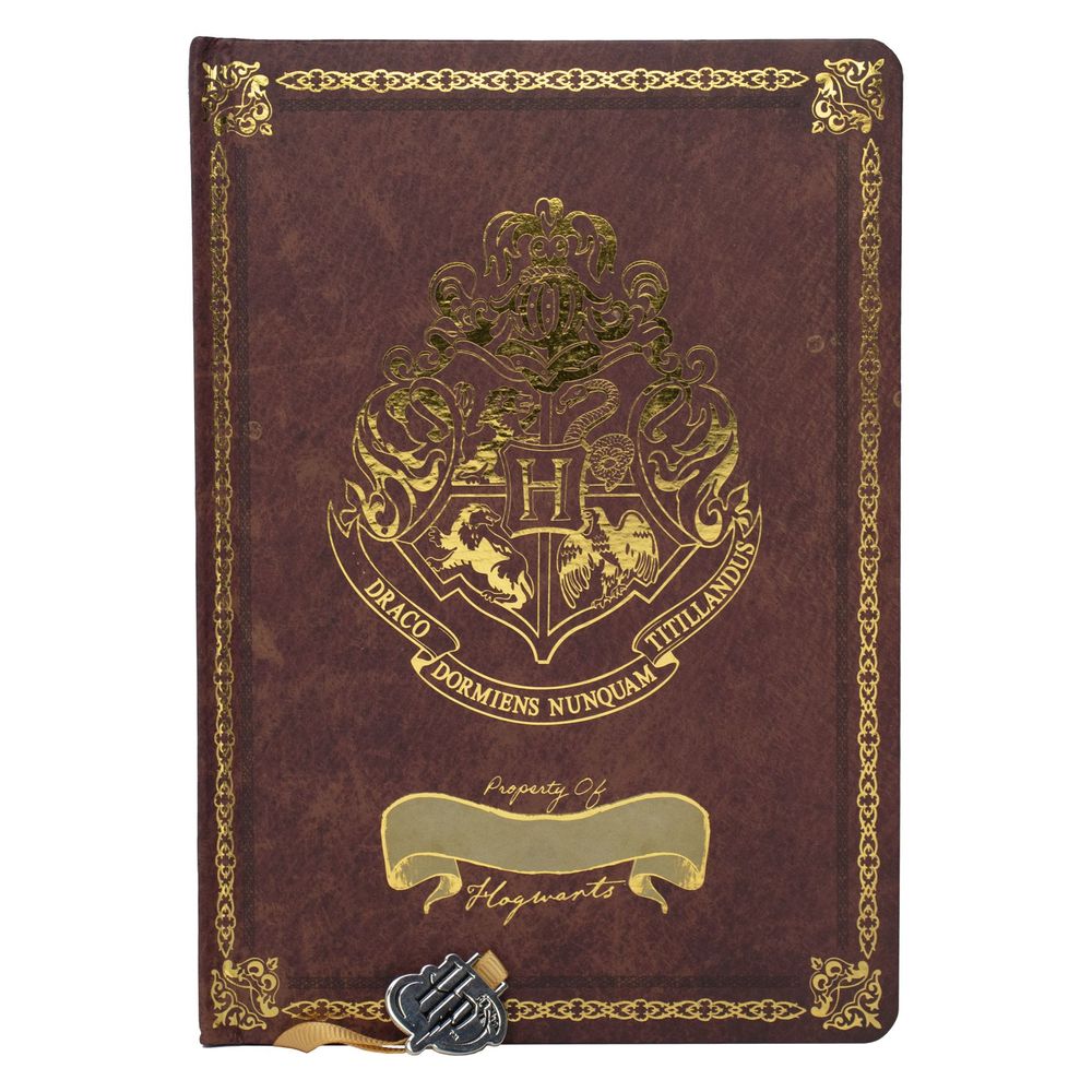 Harry Potter A5 Chunky Foil Notebok Burgundy - Crest