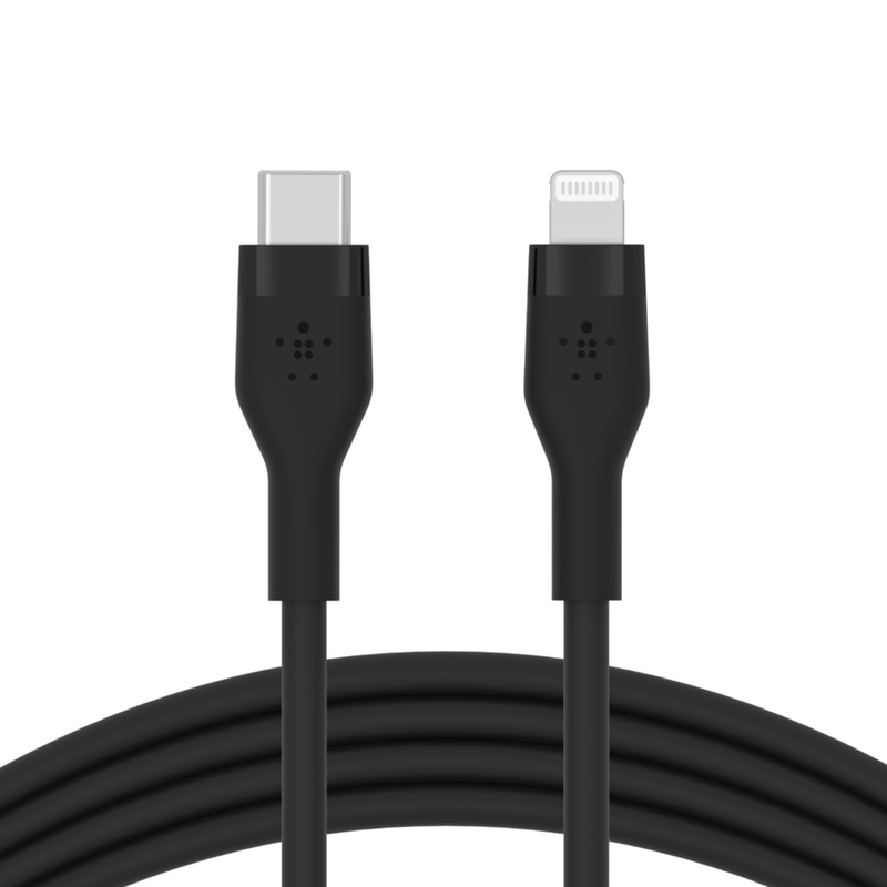 Belkin Silicone Cable Lightning To Type-C 3m Black