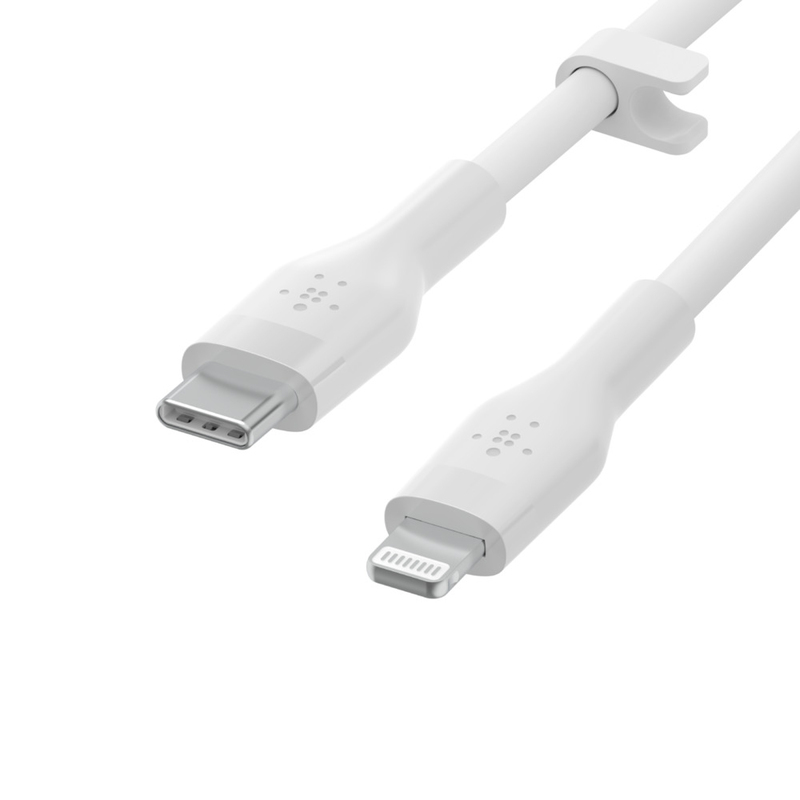 Belkin Silicone Cable Lightning To Type-C 3m White