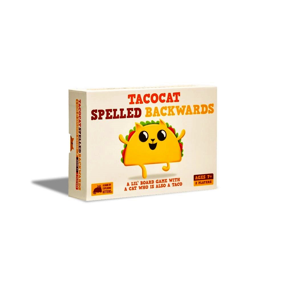 Exploding Kittens Tacocat Spelled Backwards Card Game