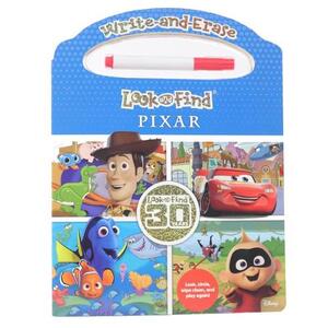 Disney Pixar Write and Erase Look and Find Wipe Clean Board