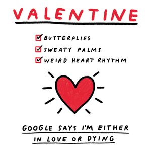 Cuckoo Google Says Either In Love Or Dying Greeting Card (160 x 156mm)