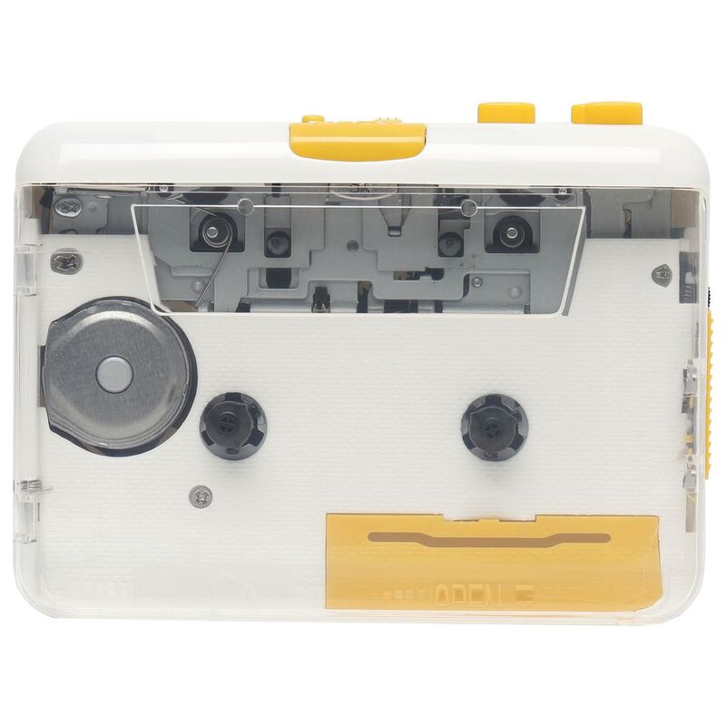 MJI JO9 Cassette Player (Clear Super USB) - White