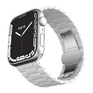 Levelo Nocturne Three Strain Ceramic Watch Strap for Apple Watch 42/44/45mm - White