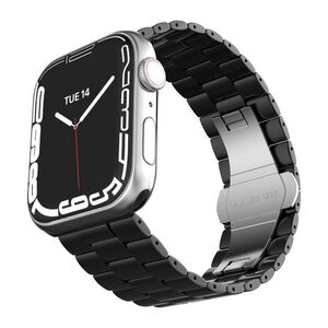 Levelo Enigma Ceramic Watch Strap for Apple Watch 42/44/45mm - Black