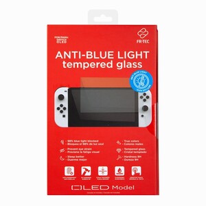 FR-TEC Anti Blue Light Tempered Glass Protector for Nintendo Switch OLED