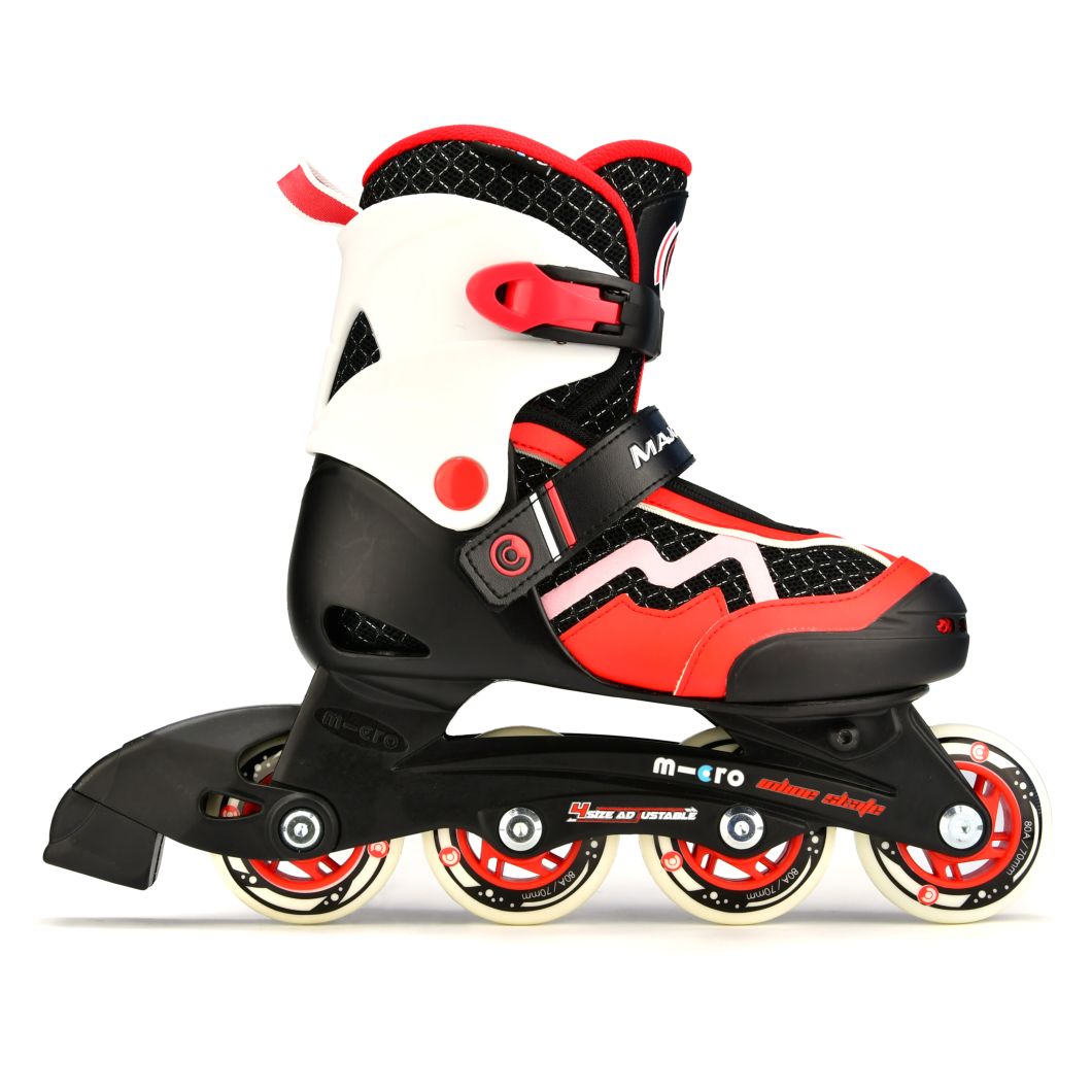 Micro Majority Red/Black Adjustable Inline Skates (Size 31-34 EU)