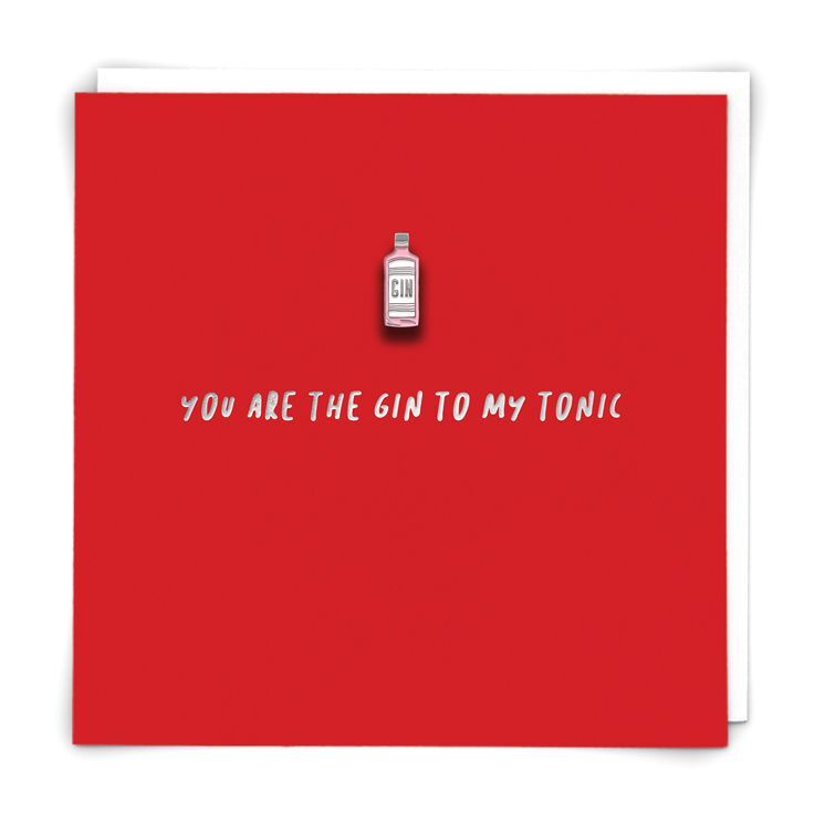 Redback Cards Gin To Tonic Greeting Card (140 x 140mm)