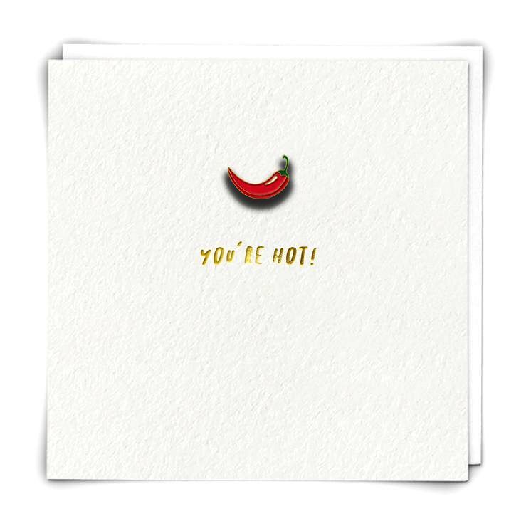 Redback Cards Chilli Greeting Card (140 x 140mm)