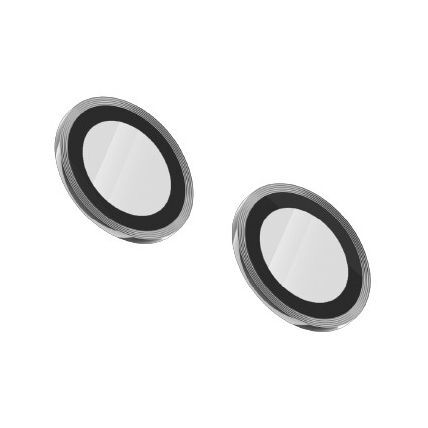 Levelo Lucent Duo Lens Protector Silver for iPhone 13/Mini (Pack Of 2)