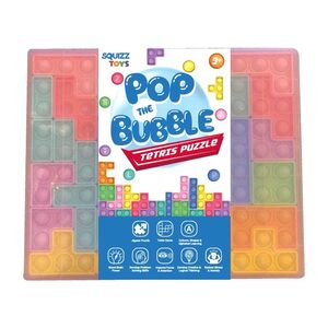 Squizz Toys Pop The Bubble Fidget Tetris Puzzle Alphabet (32 Pieces)