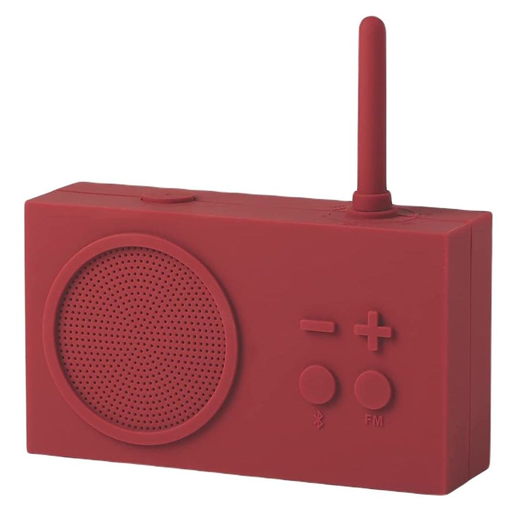Lexon Tykho 3 FM Radio Bluetooth Speaker - Dark Red