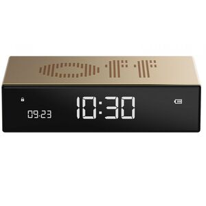 Lexon Flip Premium Alarm Clock - Gold
