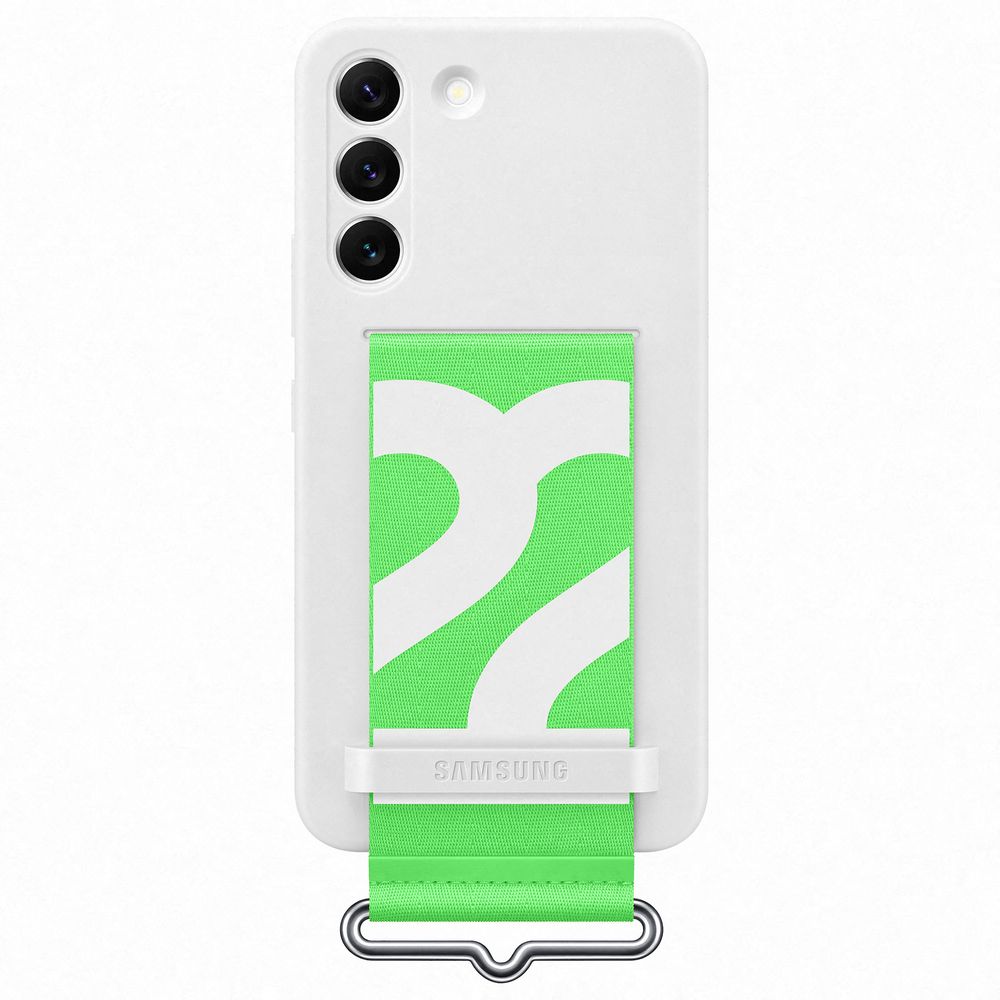 Samsung Silicone with Strap White for Galaxy S22