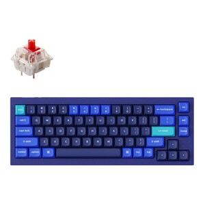 Keychron Q2 QMK Custom Mechanical RGB Keyboard Fully Assembled With Hot-swappable Sockets/Gateron G Pro Red Switches - Navy Blue