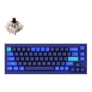 Keychron Q2 QMK Custom Mechanical RGB Keyboard Fully Assembled With Hot-swappable Sockets/Gateron G Pro Brown Switches - Navy Blue
