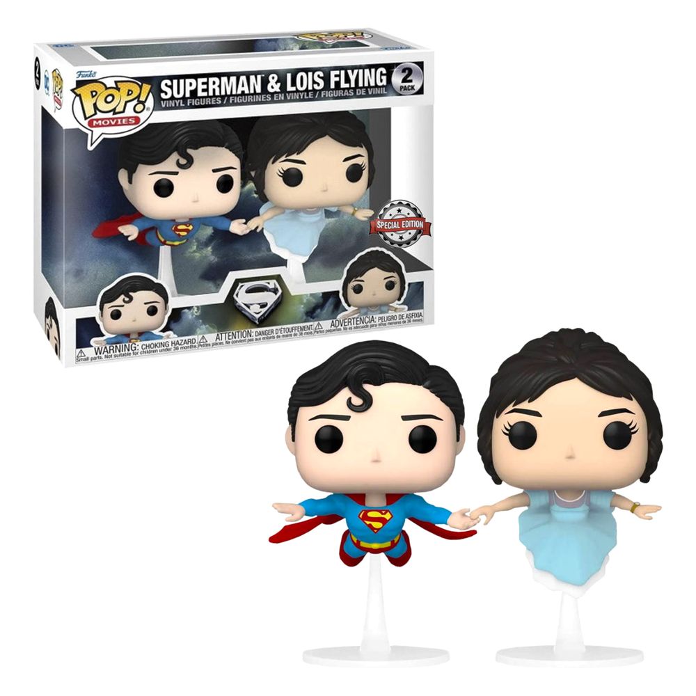 Funko Pop Movies Superman & Lois Flying Vinyl Figure (Special Edition) (Set of 2)