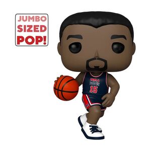 Funko Pop! Jumbo Basketball NBA Magic Johnson 1992 Team USA Navy 10-Inch Vinyl Figure