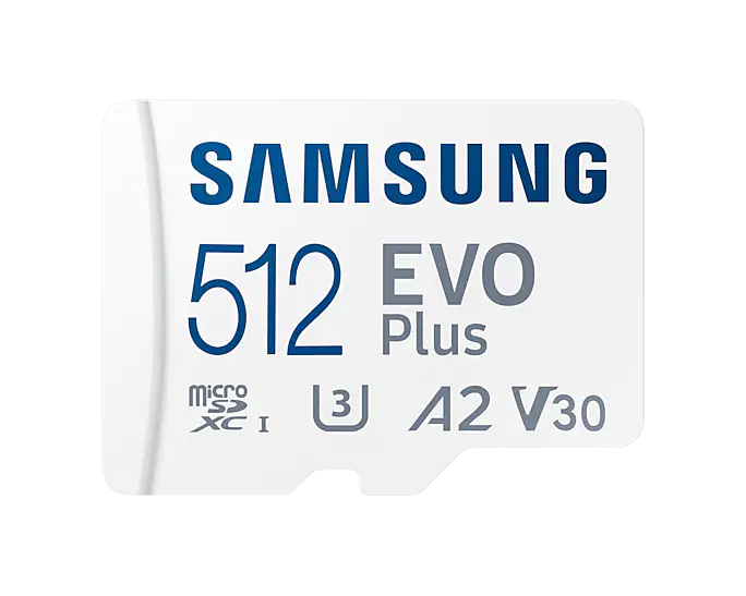 Samsung Evo Plus 512GB microSD with Adapter
