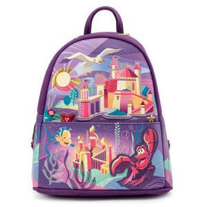 Loungefly Leather Disney The Little Mermaid Ariel Castle Collection Backpack