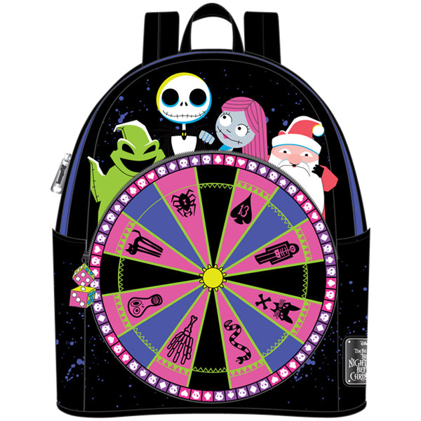 Loungefly Leather Disney The Nightmare Before Christmas Oogie Boogie Wheel Backpack