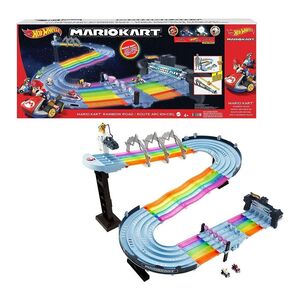 Hot Wheels Mario Kart Rainbow Road Track Set GXX41