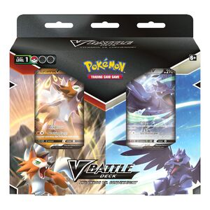 Pokemon TCG V Battle Deck Bundle Lycanroc V And Corviknight V