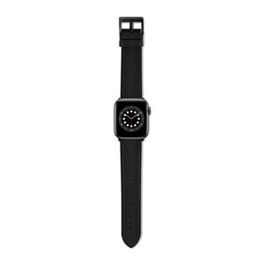 Viva Madrid Venturx Saffiano Genuine Leather Strap for Apple Watch 42/44mm - Midnight Black