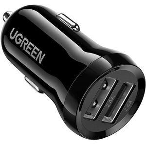 UGreen Dual USB-A 24W Car Charger - Black