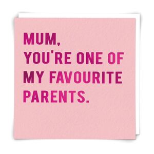 Redback Cards Mum Favourite Mother's Day Greeting Card (150 x 150mm)