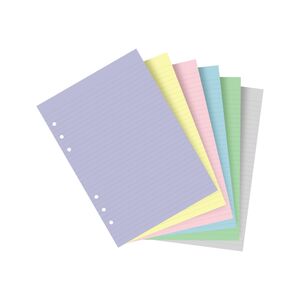 Filofax Ruled Notepaper A5 Refill Pastel