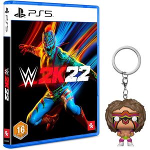 WWE 2K22 - PS5 (NMC) + Funko Pop! WWE Ultimate Warrior Keychain