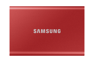 Samsung T7 500GB USB 3.2 Portable SSD - Red