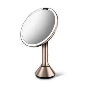Simplehuman Round Sensor Mirror with Touch Control 20cm - Rose Gold