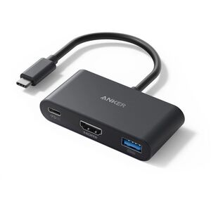 Anker Power Expand 3-in-1 USB-C Hub (HDMI/PD/USB-A) - Gray
