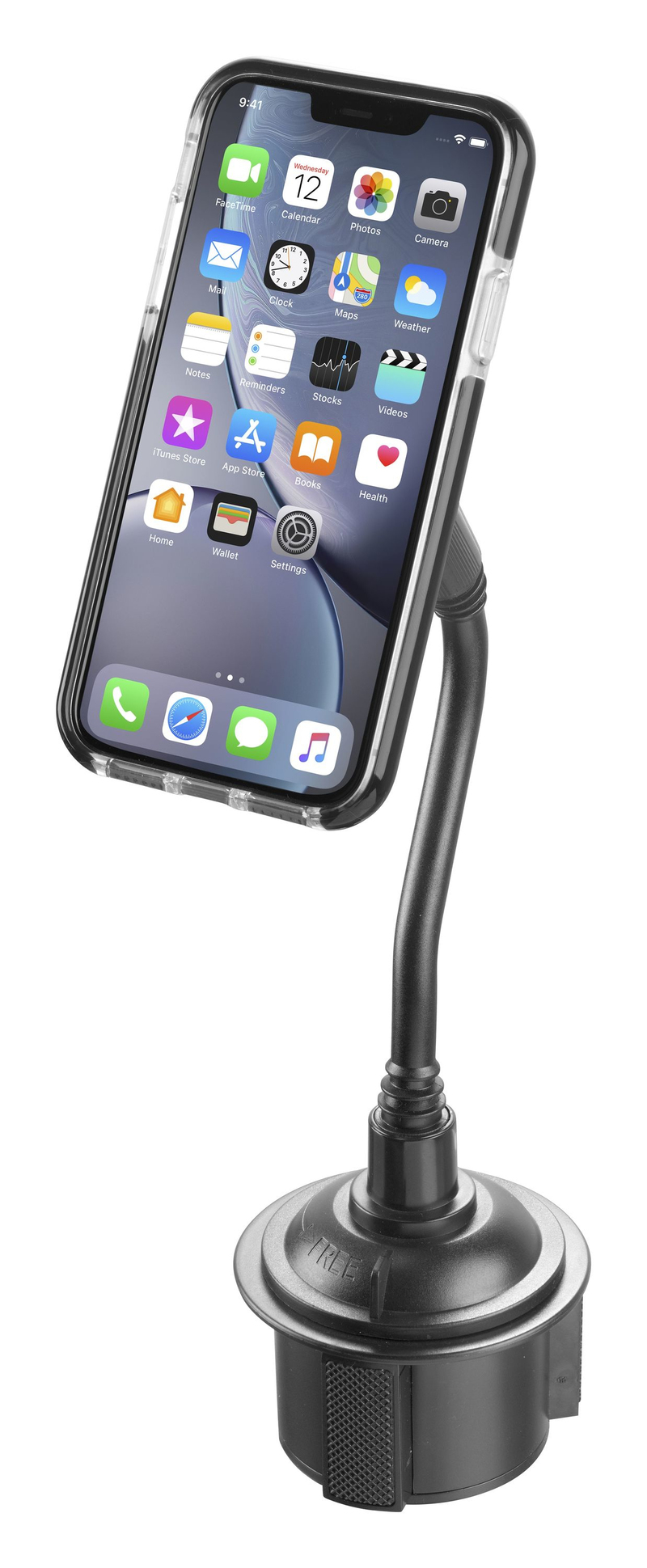 Cellularline Touch Cup Universal - Magnetic Car Smartphone Holder with Cup Holder Mount