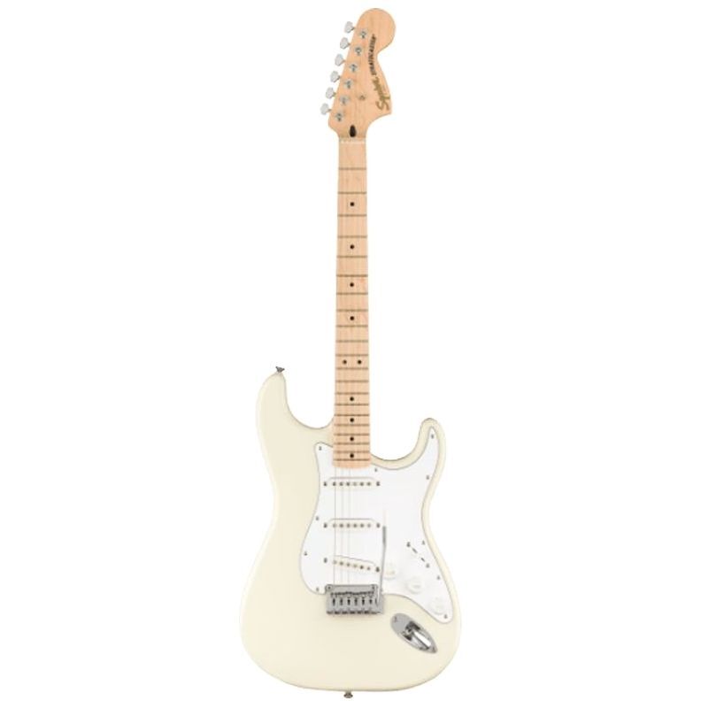 Fender Affinity Series Stratocaster Electric Guitar Maple Fingerboard/White Pickguard - Olympic White