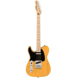 Fender Affinity Series Telecaster Left-Handed Electric Guitar Maple/Black Pickguard - Butterscotch Blonde