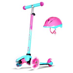 Zycom Zipper Plus Scooter & Helmet Teal/Pink Combo