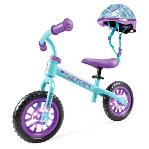 Zycom Light-Up Zbike & Helmet Teal/Purple Combo