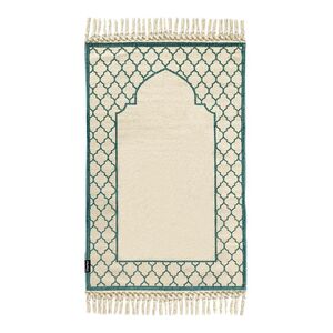 Khamsa Mini Oranic Cotton Prayer Mat for Children (55 x 100 cm) - Blue