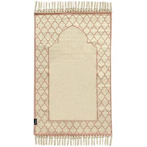 Khamsa Max Plus Oranic Cotton Prayer Mat with Foam Insert for Adults (65 x 110 cm) - Pink