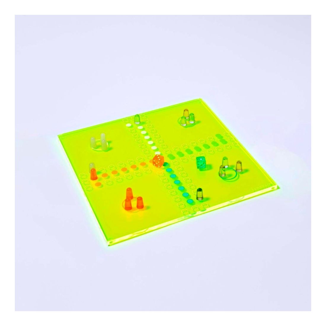 Sunnylife Lucite Games Ludo Neon Board Game