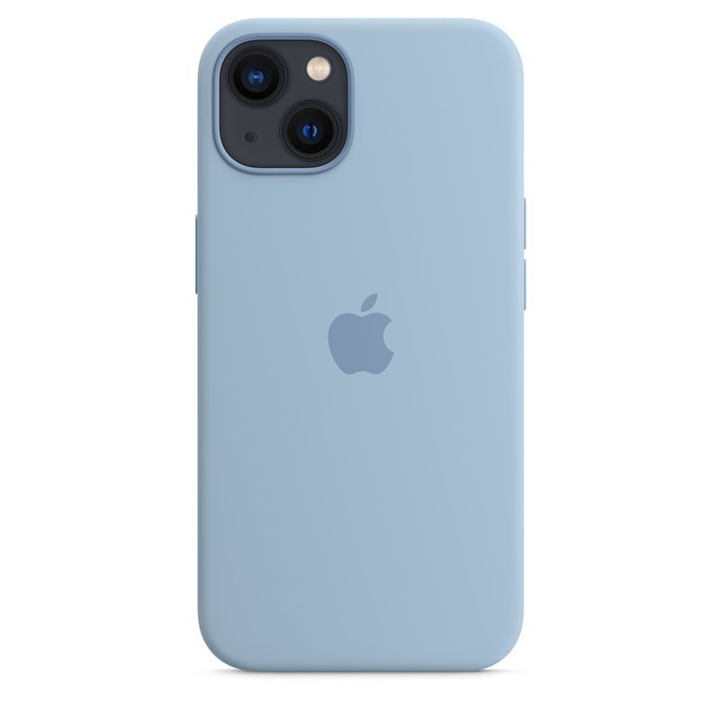 Apple Silicone Case with MagSafe Blue Fog for iPhone 13